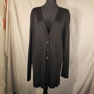 Barocco Elegant Black Women's Cardigan - XL